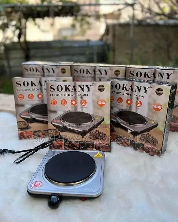 1000 Watt Single Burner Hot Plate Cooker, Non-stick Coating