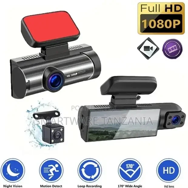 1080P 4 Dual Lens HD Car DVR Rearview Video Cam Recorder - Buy in Dar es Salaam, Tanzania | Smartware