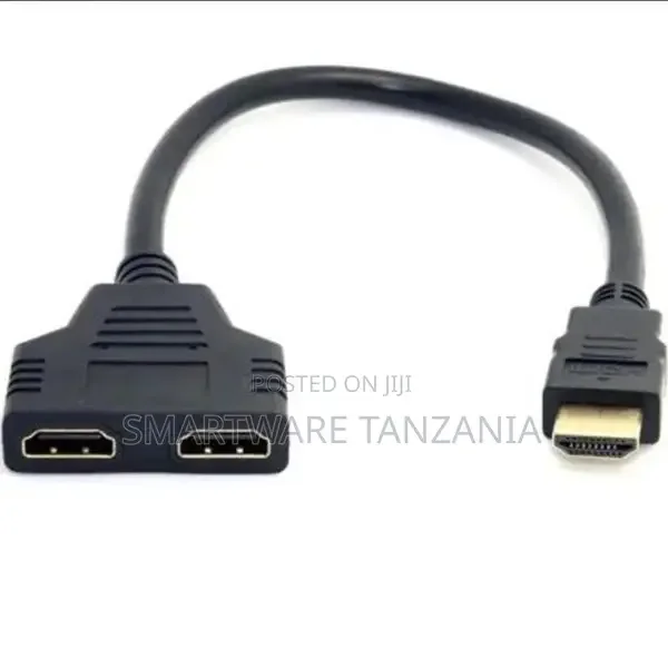 1080P HDMI Male to Dual HDMI Female 2 Ways Switcher Adapter