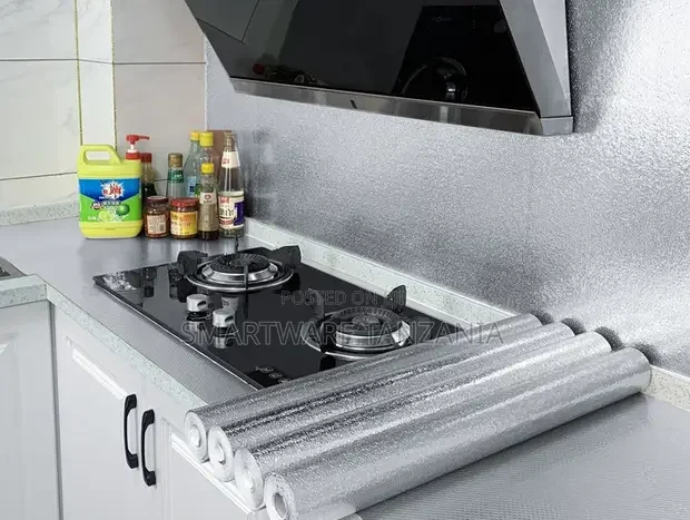 10m Wallpaper Kitchen Oil-Proof Self Adhesive Waterproof Aluminum Foil - Buy in Dar es Salaam, Tanzania | Smartware