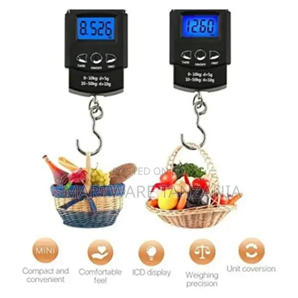 110lb/50kg LCD Digital Electronic Luggage Hanging Scale - Buy in Dar es Salaam, Tanzania | Smartware