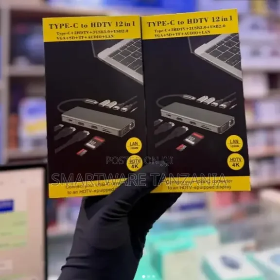 12 In 1 USB-C Hub with Dual HDMI & VGA - Buy in Dar es Salaam, Tanzania | Smartware