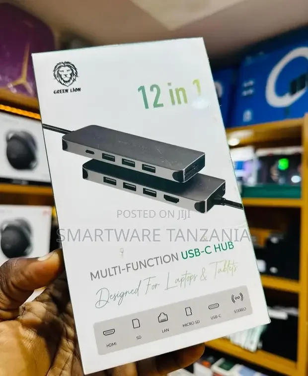 12 In 1 USB-C Hub - Gray - Buy in Dar es Salaam, Tanzania | Smartware
