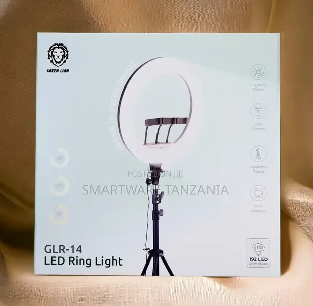 14 Selfie LED Ring Light with Tripod Stand for Live Stream - Buy in Dar es Salaam, Tanzania | Smartware