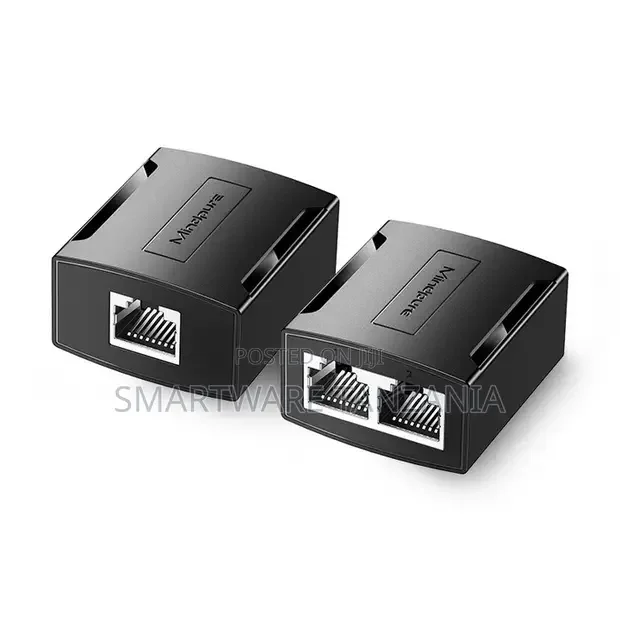 1 To 2 Female Rj45 Connector Ethernet Lan Network Adapter