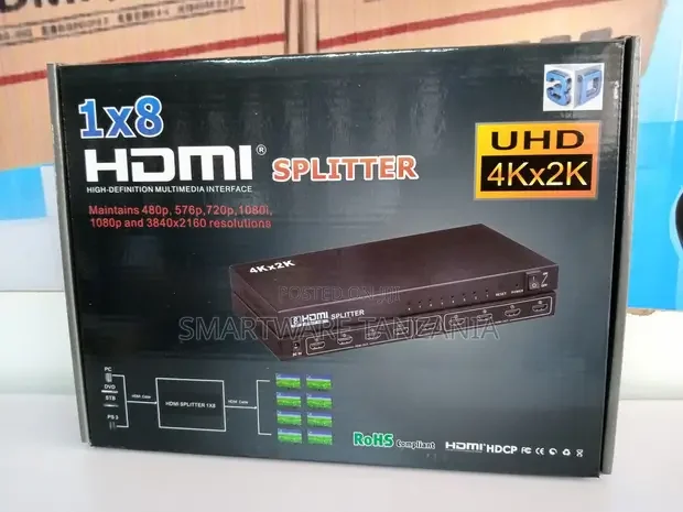 1 X 8 X 3840216030hz HDMI Splitter - Buy in Dar es Salaam, Tanzania | Smartware