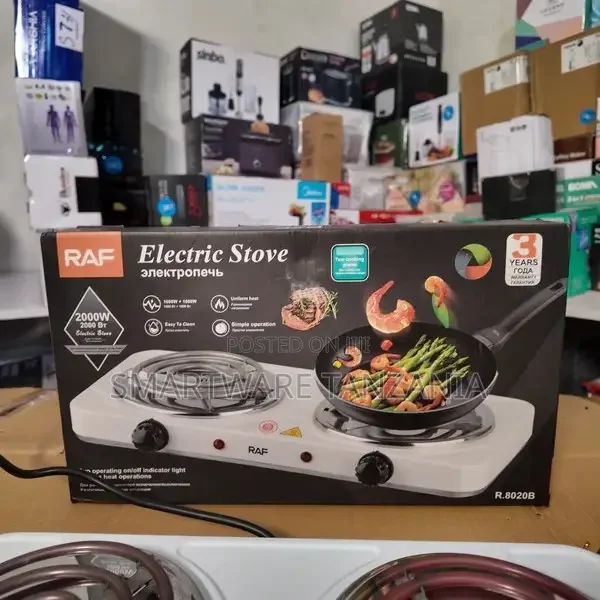 2000W Dual Hot Plate  Overheat Protection  Cast Iron Heat