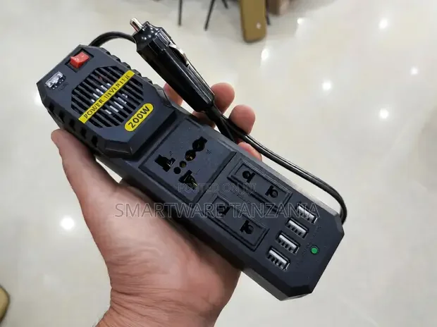 200W Car Vehicle Inverter DC12V to AC220V - Buy in Dar es Salaam, Tanzania | Smartware