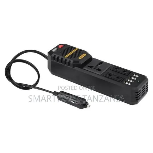200W Vehicle AC Power Inverter with 4 USB Ports - Buy in Dar es Salaam, Tanzania | Smartware