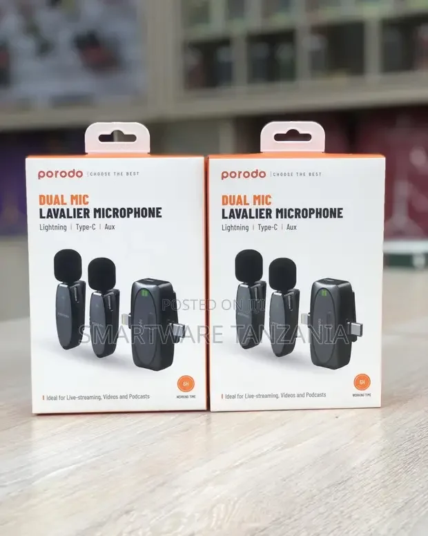 2.4G Wireless Microphone With Charging Case, Dual Channel