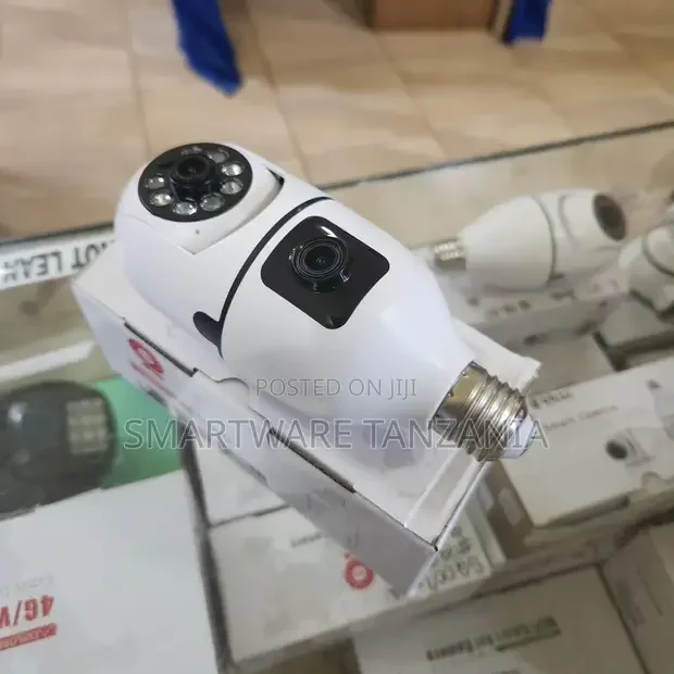 2-in-1 Dual Lens Dual Screen Bulb Wifi Wireless 4MP HD Live - Buy in Dar es Salaam, Tanzania | Smartware