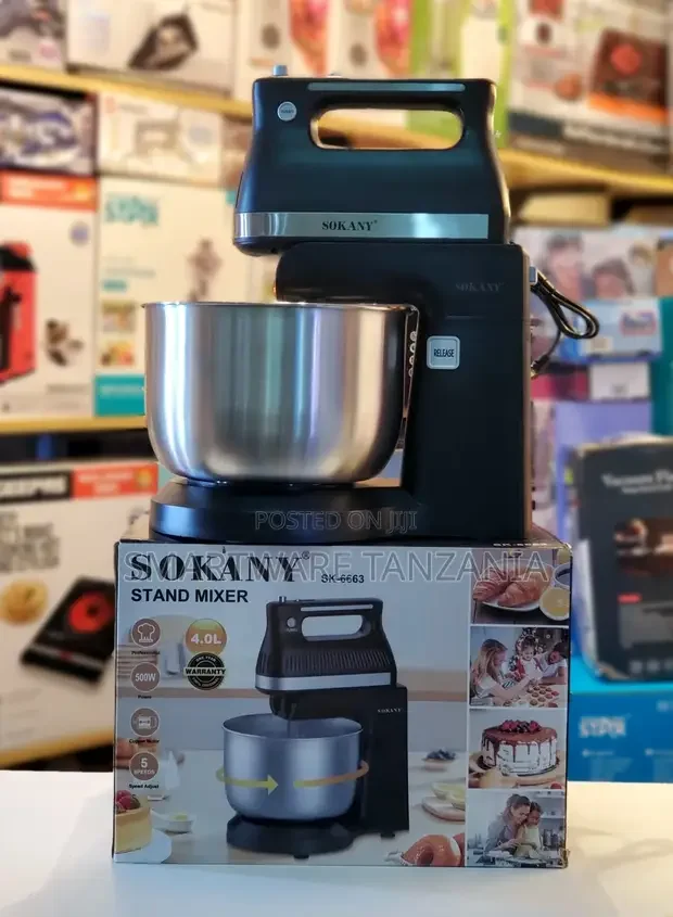 2-in-1 Hand And Stand Mixer With Rotating Bowl, 4 Liter - Buy in Dar es Salaam, Tanzania | Smartware