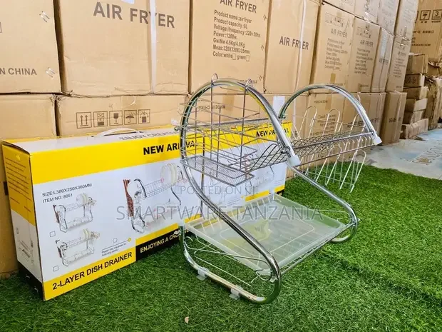 2 Layer Stainless Steel Dish Drainer Rack - Buy in Dar es Salaam, Tanzania | Smartware