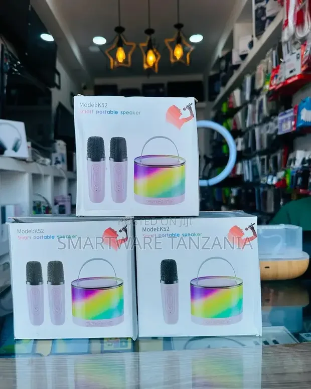 2 Microphone Mini Bluetooth Speaker With Karaoke Mic - Buy in Dar es Salaam, Tanzania | Smartware