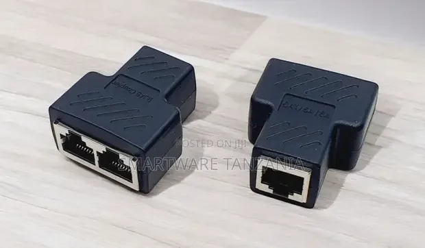 2 Pack 1 Input 2 Output Rj45 Female Lan Port Extension