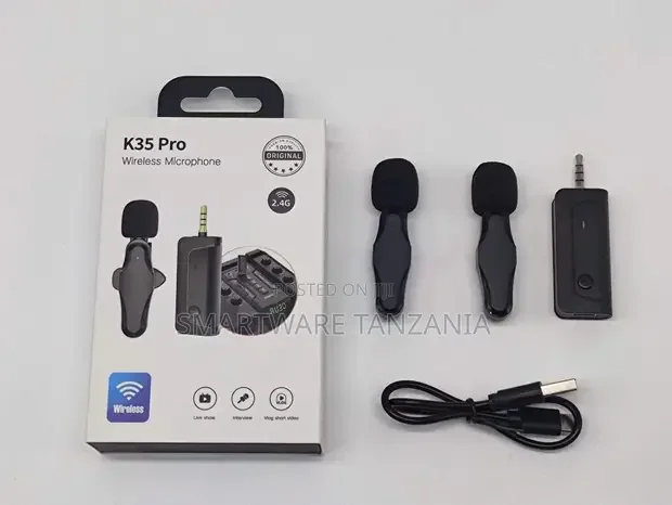 2 PCS Wireless Lavalier Microphones For iPhone Android Phone - Buy in Dar es Salaam, Tanzania | Smartware