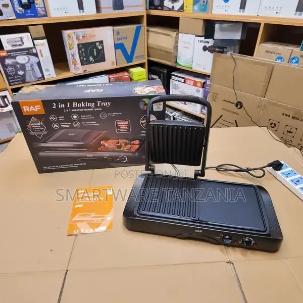 2in1 Non-stick Electric Smokeless BBQ Roasting Pans, Hot Pot