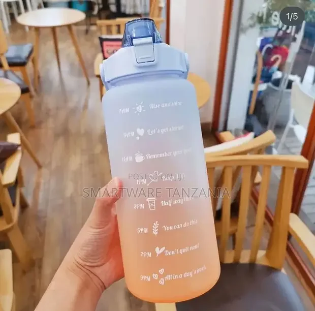 2L Leakproof Portable GYM Sports Water Bottle Transparent