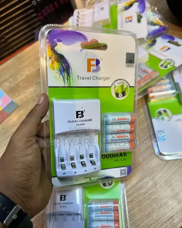 3000mAh AA Rechargeable Batteries (4 Pack) - Buy in Dar es Salaam, Tanzania | Smartware