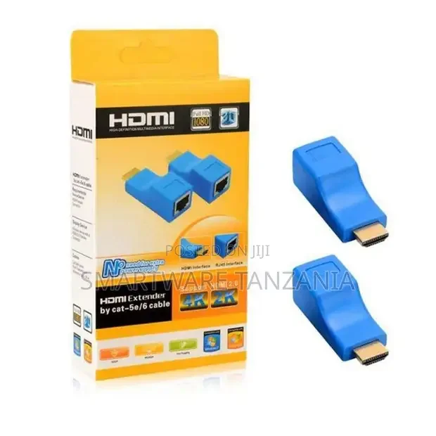 30m Hdmi to Rj45 Extender Adapter for Tv, Pc, Ps4