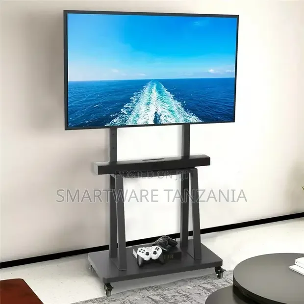 32-75 Inch Heavy Duty Mobile TV Cart Rolling Floor TV Stand - Buy in Dar es Salaam, Tanzania | Smartware