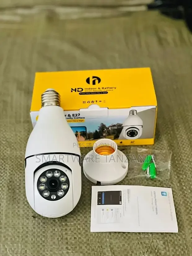 360° 1080P IP E27 Light Bulb Camera - Buy in Dar es Salaam, Tanzania | Smartware