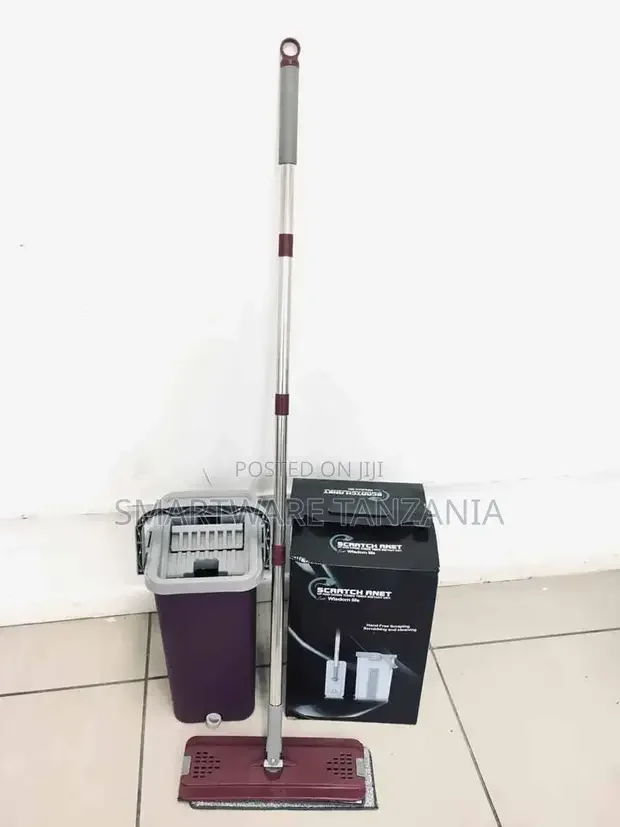 360° Hands-Free Squeeze Microfiber Flat Spin Mop System - Buy in Dar es Salaam, Tanzania | Smartware