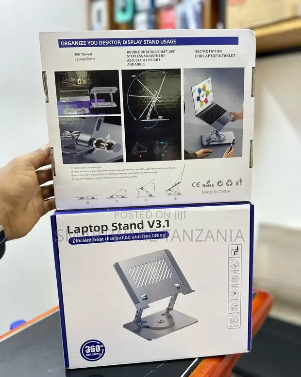 360 Rotating Laptop Stand Adjustable Foldable Laptop Holder