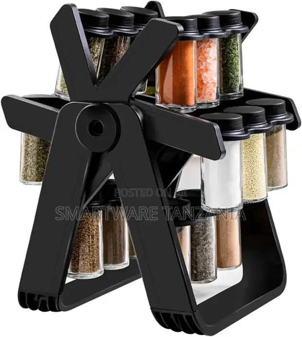360° Rotating Spice Rack Set with 18 Jars - Buy in Dar es Salaam, Tanzania | Smartware