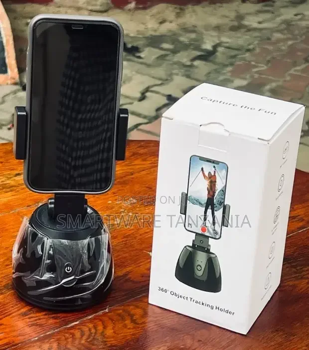 360° Rotation Face Tracking Cellphone Stand Selfie Stick - Buy in Dar es Salaam, Tanzania | Smartware