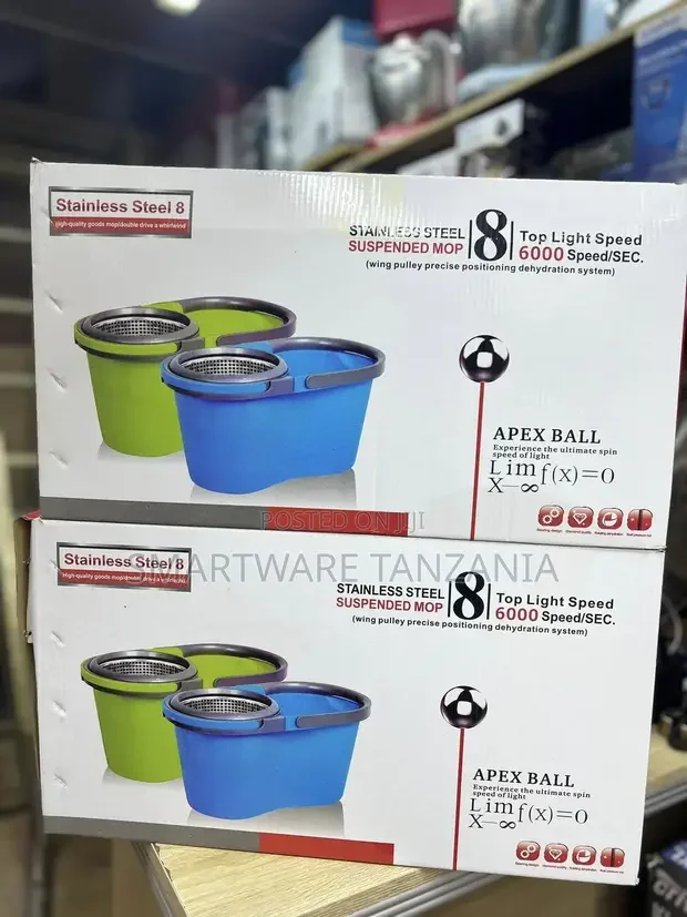 360 Rotation Mop With Bucket and Steel Spinner - Buy in Dar es Salaam, Tanzania | Smartware