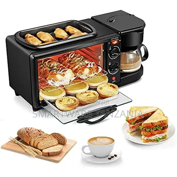 3 In 1 Breakfast Machine Drip Coffee Maker Pizza Oven Frying - Buy in Dar es Salaam, Tanzania | Smartware