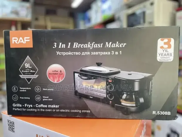 3 In 1 Breakfast Toaster Mini Oven with Timer - Buy in Dar es Salaam, Tanzania | Smartware