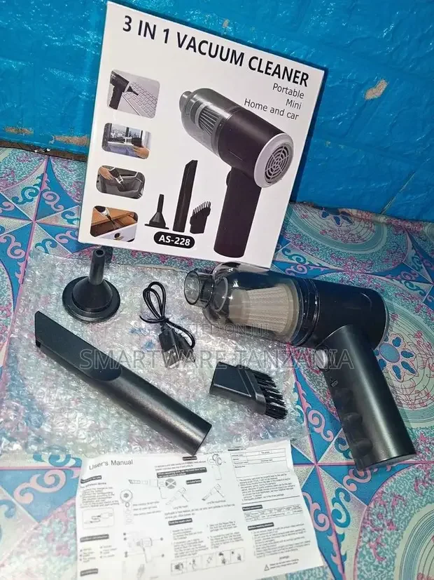 3 In 1 Car Vacuum Cleaner 120W High-power Handheld Wireless - Buy in Dar es Salaam, Tanzania | Smartware
