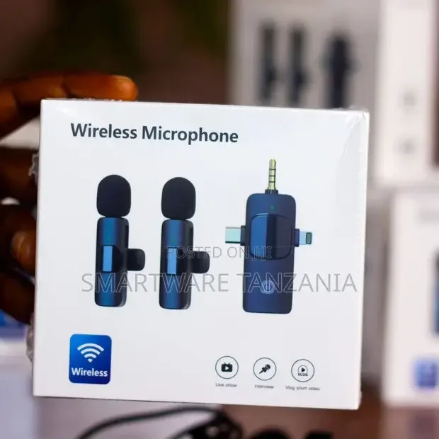 3 In 1 Wireless Clip-on Microphone Receiver For Android IOS - Buy in Dar es Salaam, Tanzania | Smartware
