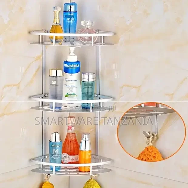 3 Tier Bathroom Corner Shower Shelf Rack Organiser - Buy in Dar es Salaam, Tanzania | Smartware