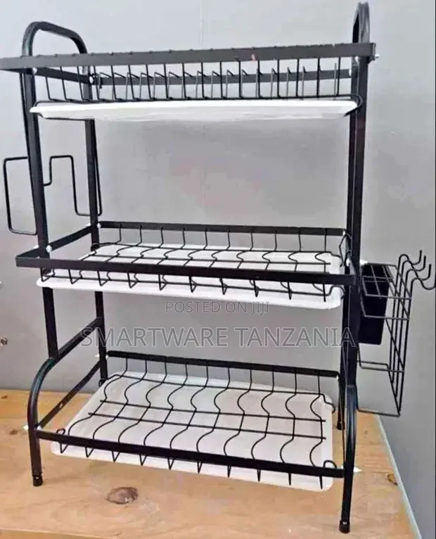 3 Tier Dish Drying Rack Drainer Pans - Buy in Dar es Salaam, Tanzania | Smartware