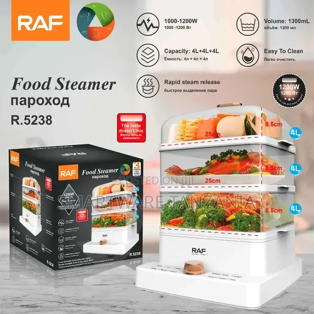 3 Tier Food Steamer For Cooking - Buy in Dar es Salaam, Tanzania | Smartware