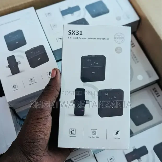 3in1 Microphone Audio Video Recording Mic For AndroidiPhone - Buy in Dar es Salaam, Tanzania | Smartware