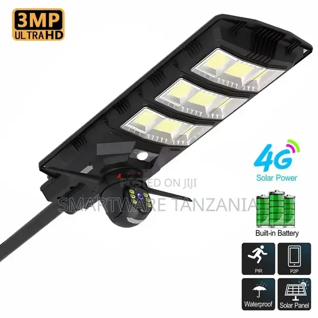 450W All In One Solar Street Light With 4G Wifi Solar Camera - Buy in Dar es Salaam, Tanzania | Smartware