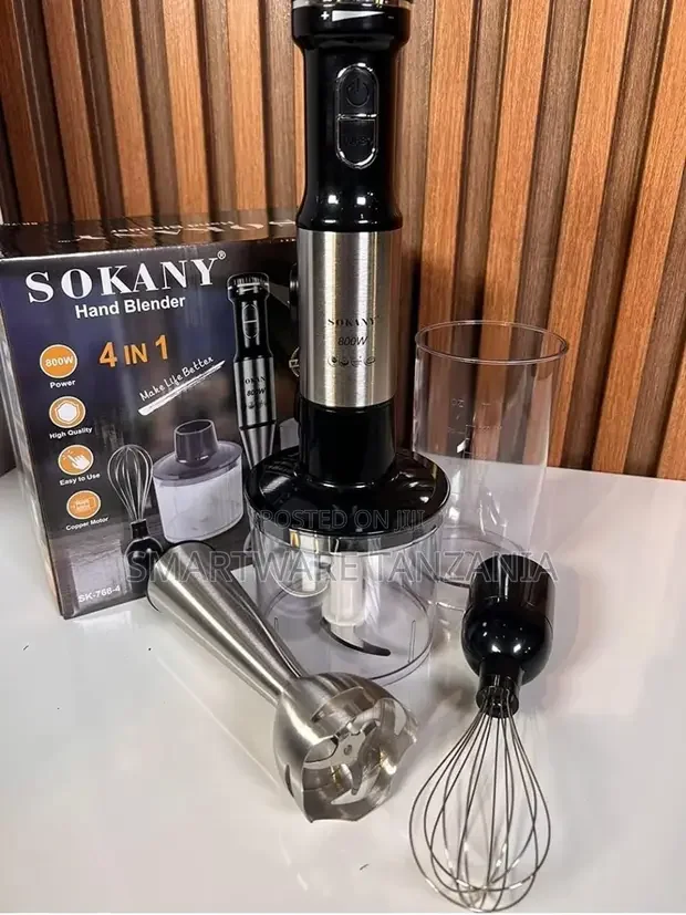 4 In 1 High Power Immersion Hand Stick Blender Mixer Chopper - Buy in Dar es Salaam, Tanzania | Smartware