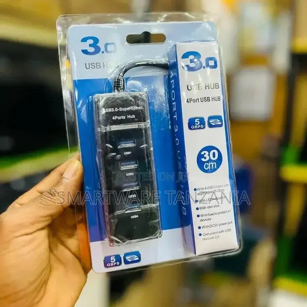 4 Port USB 3.0 High Speed Hub Splitter for Desktop & Laptop - Buy in Dar es Salaam, Tanzania | Smartware