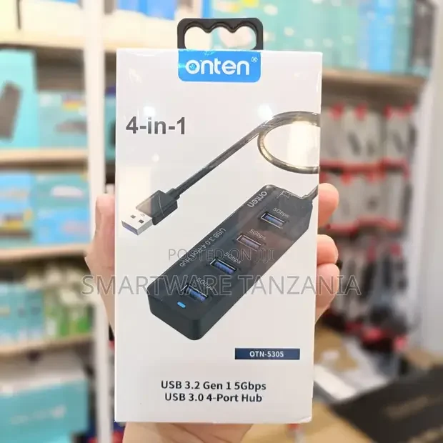 4 Port USB 3.0 Hub - 5Gbps Speed - 1m Cable for iMac, Macbook - Buy in Dar es Salaam, Tanzania | Smartware