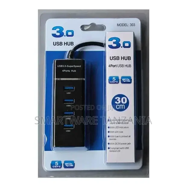4 Port USB Hub 3.0 Adapter High Speed - Buy in Dar es Salaam, Tanzania | Smartware