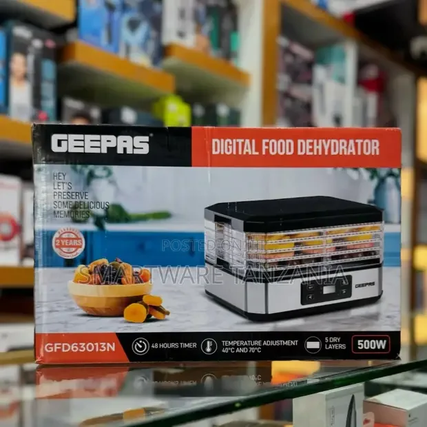 500w Digital Food Dehydrator, 5 Trays Adjustable Temperature - Buy in Dar es Salaam, Tanzania | Smartware