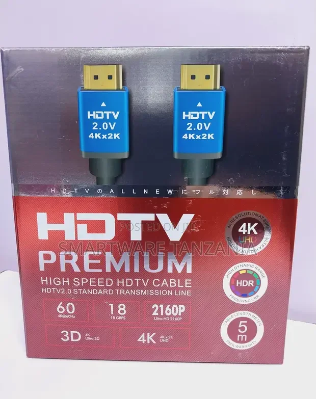 5 Meter HDMI To HDMI Cable for Ultra HD - Buy in Dar es Salaam, Tanzania | Smartware