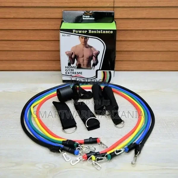 5pcs Colors Fitness Resistance Bands Set - Buy in Dar es Salaam, Tanzania | Smartware