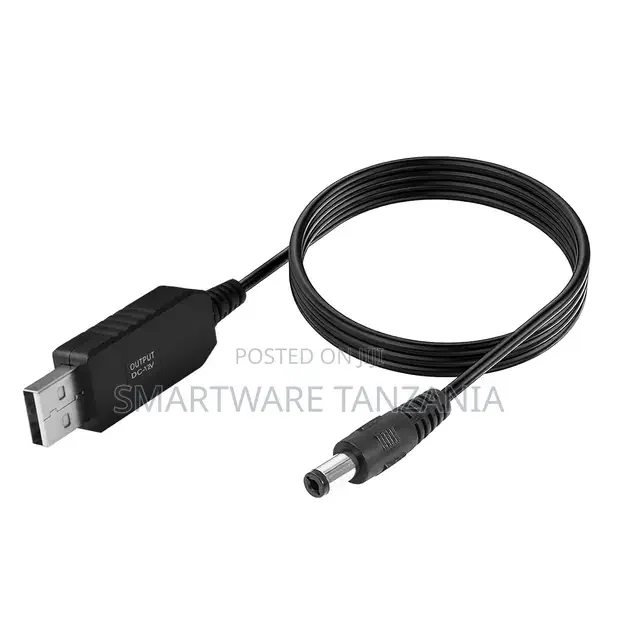 5v to 12v Step Up Cable, USB Adapter with DC Jack - Buy in Dar es Salaam, Tanzania | Smartware
