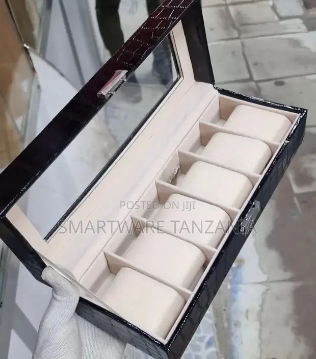 6 Slots Watch Case Box For Men Women - Buy in Dar es Salaam, Tanzania | Smartware
