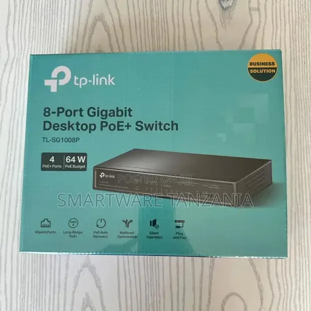 8-Port 10100Mbps Desktop Switch with 4-Port PoE+ - Buy in Dar es Salaam, Tanzania | Smartware